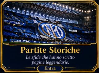 Lo stadio nerazzurro durante una delle partite storiche giocate dall'Inter